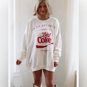 The Laundry Room Life is Beautiful After Diet Coke Sweatshirt - Heather Gray